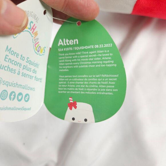 NWT Squishmallows Alten The Milk For Santa 14” Plush Plushie Christmas Holiday - Picture 6 of 9